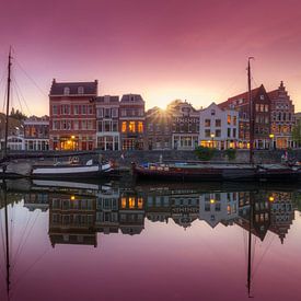 Traditionelle niederländische Plattbodenschiffe im Delfshaven Rotterdam von Rob Kints