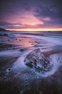 Island Gletscherlagune Diamond Beach von Jean Claude Castor