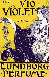 Louis Rhead – Try Vio-Violet, a New Lundborg Perfume (1895) by Timeless Artworks