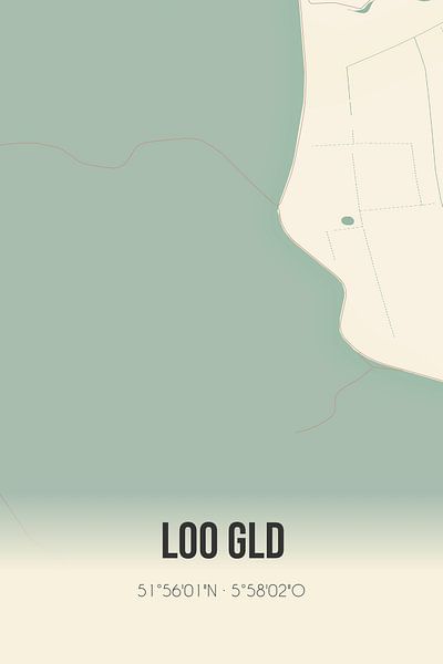 Vintage map of Loo Gld (Gelderland) by Prints of Place