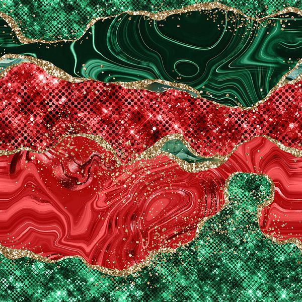 Christmas Glitter Agate Texture 02 by Aloke Design