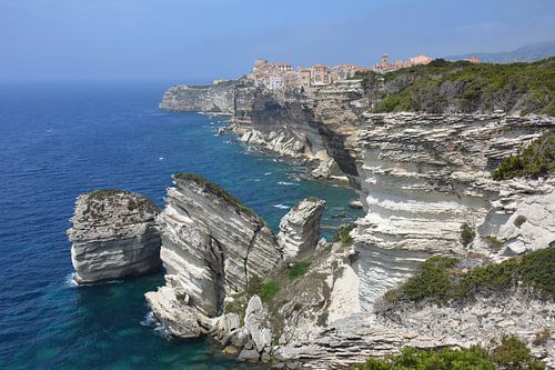Falaises de craie blanche Bonifacio Corse sur My Footprints
