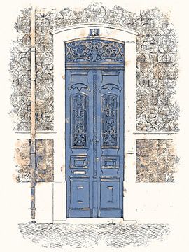 Vintage deur no. 1 van Apolo Prints