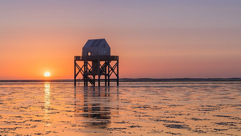 Sunset on the Engelsmanplaat by Henk Meijer Photography