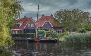 Pittoreske huisjes aan het water van Mart Houtman