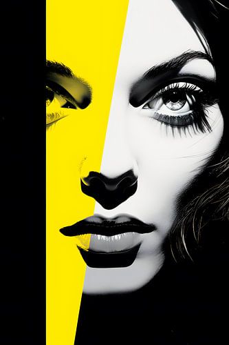 Black Yellow and Shades of Gray