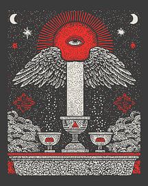 Mäßigkeit – Tarotkarte – Gotischer Stil von TuncGK