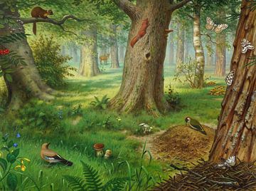 In het bos, M.A. Koekkoek