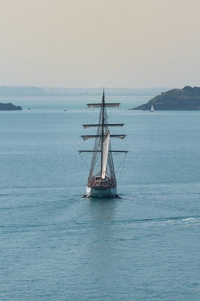Large sailing ship in the bay by Patrick Verhoef
