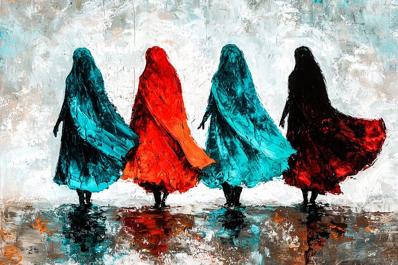 Dancing silhouettes in motion by Art & Soul Creations
