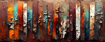 Rusty industrial abstract V by Whale & Sons
