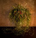 waterval van bloemen in een hoge pot van ChrisWillemsen thumbnail