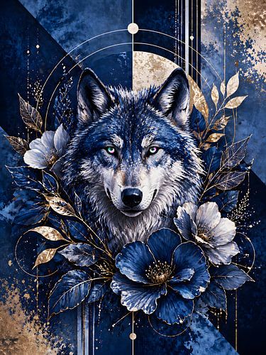 Fusion Florale Loup Bleu