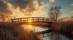 Brücke im Herbstglanz