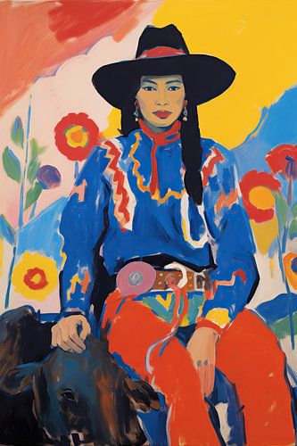 Colourful Cowboy Pose | Modern Portrait