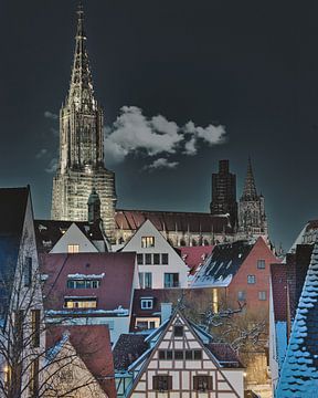 La cathédrale d'Ulm de nuit sur Eric Götze Fotografie
