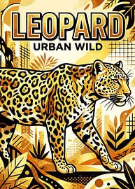 Affiche « Leopard Urban Wild » sur okta rendy