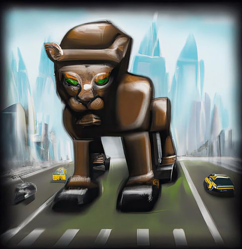 Giant King in the City