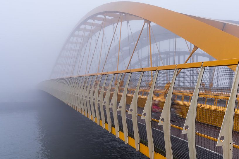 Le pont jaune à Utrecht par zeilstrafotografie.nl