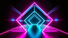 Neonkleuren en vormen