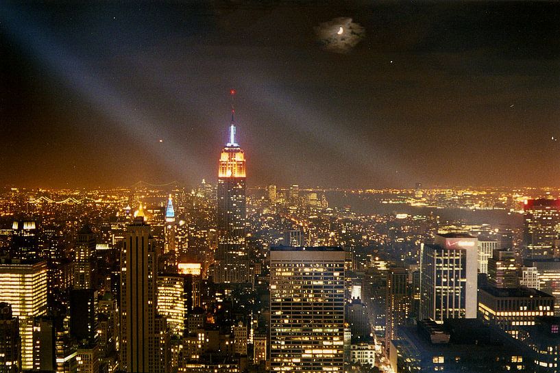 Empire State Building bij nacht - New York City von David Berkhoff