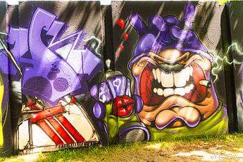 Straßenkunst De Berenkuil "Schritt in die Arena" Eindhoven