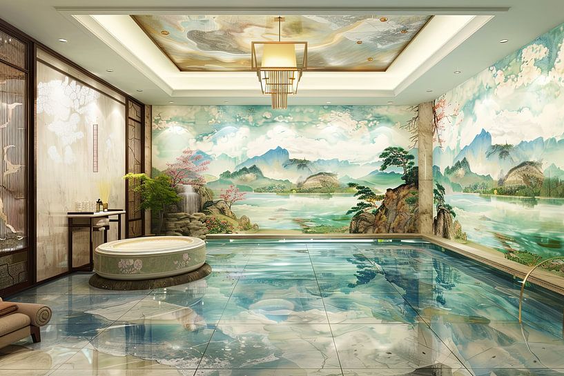 picturesque Japan spa hot spa by Egon Zitter