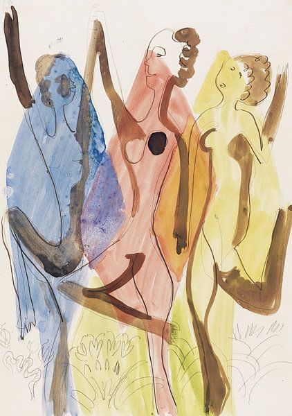 Colour dance, ERNST LUDWIG KIRCHNER, 1932 by Atelier Liesjes