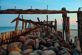 Details van de vintage pier van Yevgen Belich