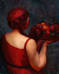 Ángel Zárraga - Korb voller Fülle (1922)
