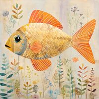 Goldfisch-Malerei