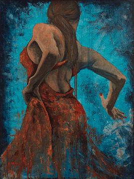 Danseuse (Mouvement féminin #2) sur Lucienne van Leijen
