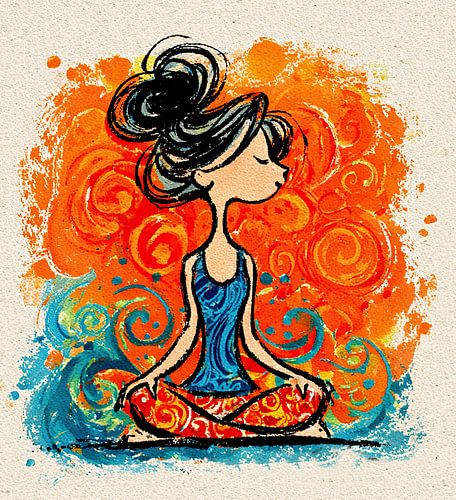 Yoga Woman | Calm Down and Breathe