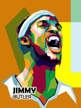 Jimmy Butler im Bestseller-Pop-Art-Poster van miru arts