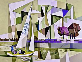 dinghy sailing by PhotoArt Claudia Kleemann