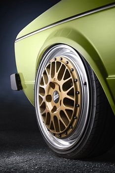 Volkswagen Golf MK1 Rabbit 1976 Manila Grün BBS E26 Felgen