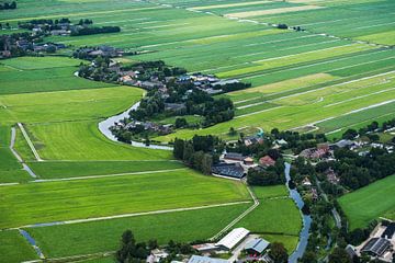 Paysage de polders de Hollande méridionale sur Ineke Huizing
