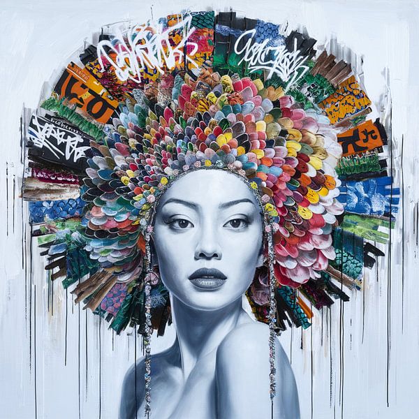 Asia Girl - Street Art - Urban 06 par Samuel Richter