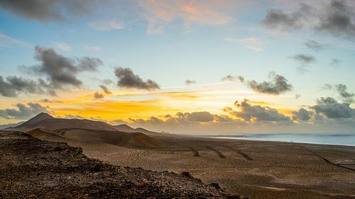 Coucher de soleil depuis la Montaña Cavera, Lanzarote