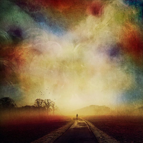 Fantastische Reise zum Horizont - Fotomalerei von Dirk Wüstenhagen