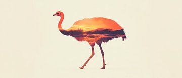 Boeket bij zonsondergang van Poster Art Shop