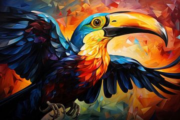 Le Toucan : Roi des oiseaux tropicaux sur New Future Art Gallery