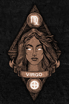 Virgo Zodiac Sign Emblem