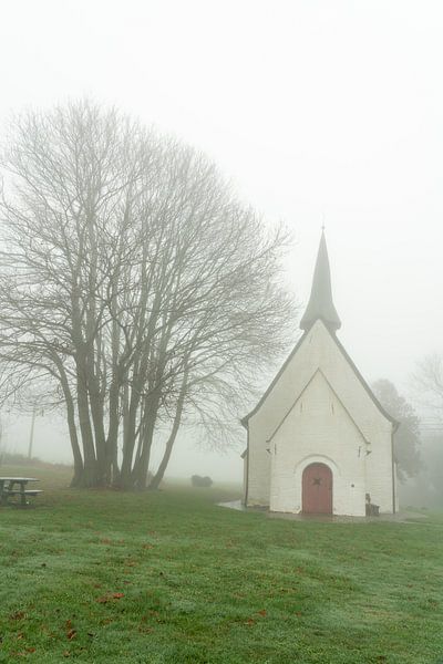 Woestijkapel in Gooik in de mist van Marcel Derweduwen