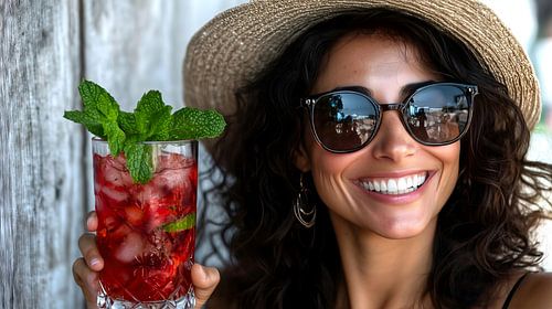 Les plaisirs de l'été avec un cocktail stylé