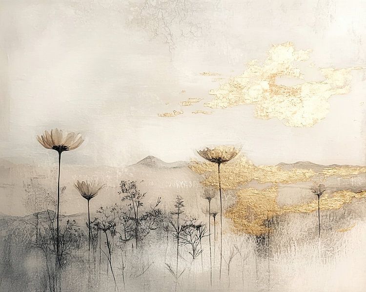 Gouden Bloemen | Whisper of Gold van Zen en Meer