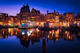 View of the Damrak in Amsterdam 1 by Amsterdam.Photos