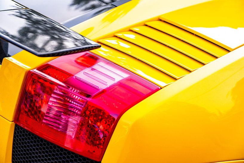 Lamborghini Gallardo Superleggera sportwagen detail achterlicht van Sjoerd van der Wal Fotografie