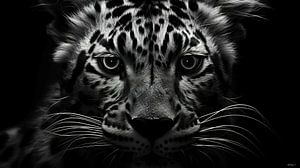 Wildtiere in Schwarz und Weiß