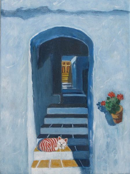 Archway with cat. par Gloria Gill